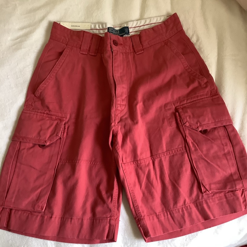 NEW 30” Red Ralph Lauren Cargo Shorts - Men - Picture 2 of 11